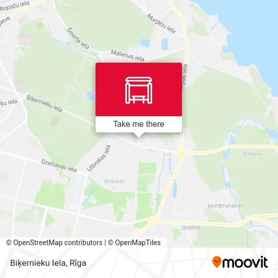 Карта Biķernieku Iela