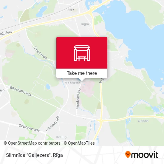 Slimnīca "Gaiļezers" map