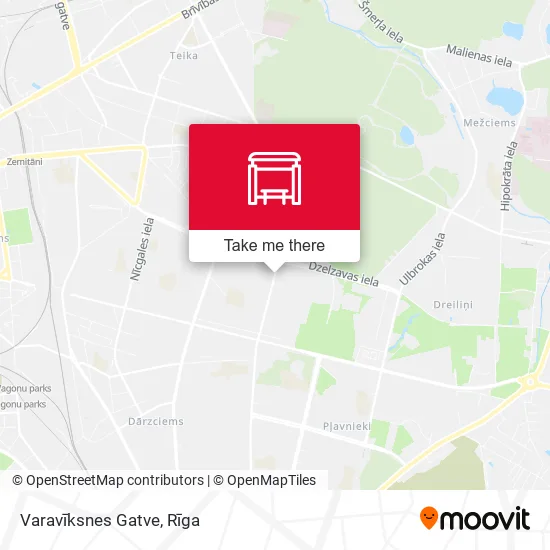 Карта Varavīksnes Gatve