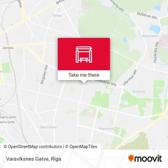 Карта Varavīksnes Gatve