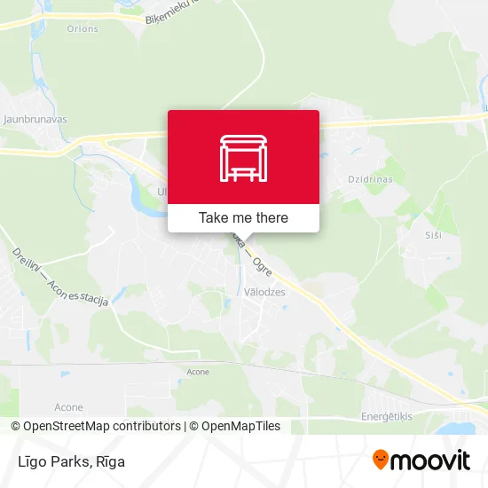 Карта Līgo Parks