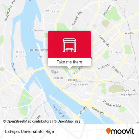 Карта Latvijas Universitāte