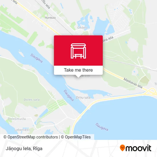 Карта Jāņogu Iela