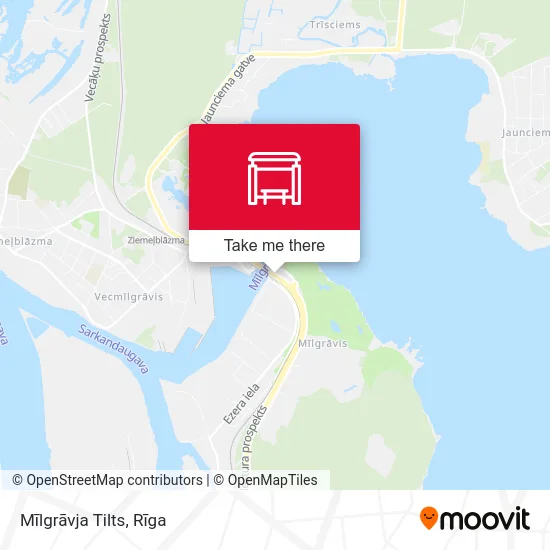 Карта Mīlgrāvja Tilts