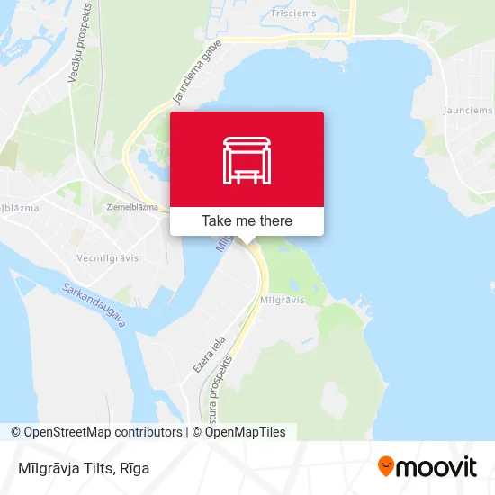 Карта Mīlgrāvja Tilts