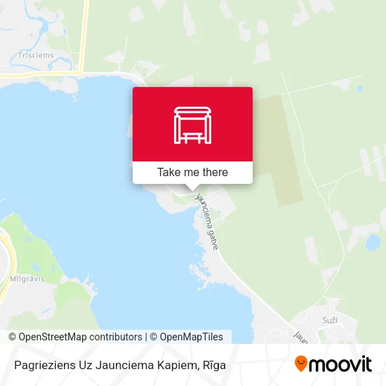 Карта Pagrieziens Uz Jaunciema Kapiem