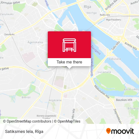Карта Satiksmes Iela