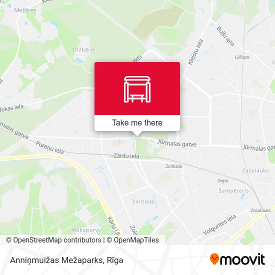 Карта Anniņmuižas Mežaparks