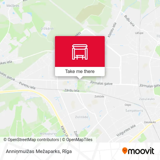 Карта Anniņmuižas Mežaparks