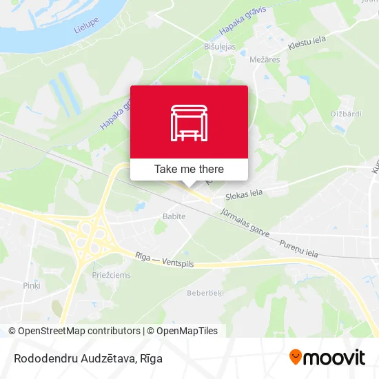Карта Rododendru Audzētava
