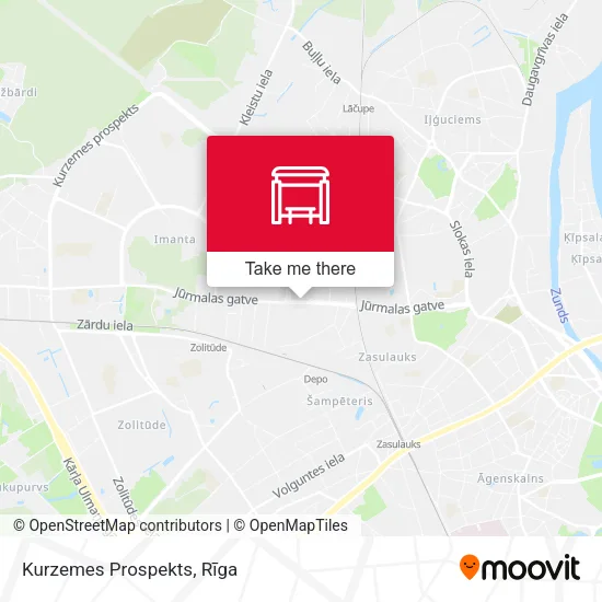 Карта Kurzemes Prospekts