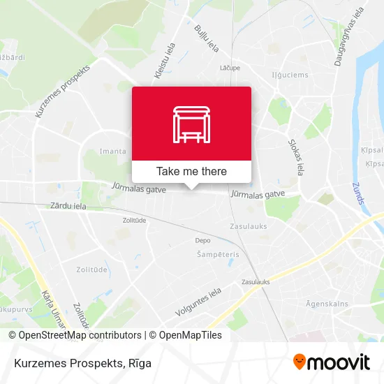 Карта Kurzemes Prospekts