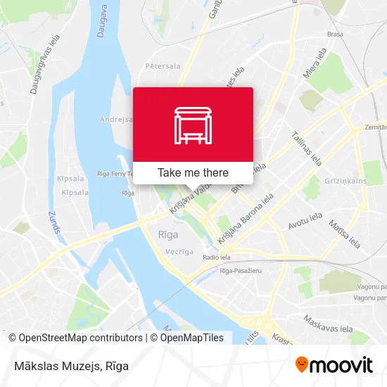 Карта Mākslas Muzejs