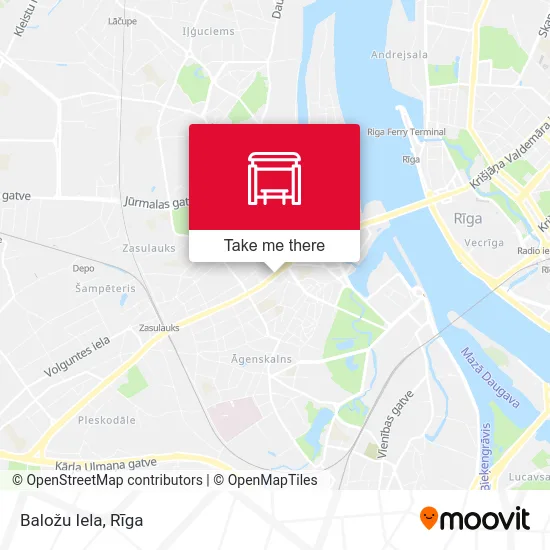 Карта Baložu Iela