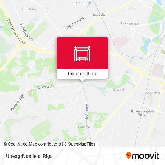 Карта Upesgrīvas Iela