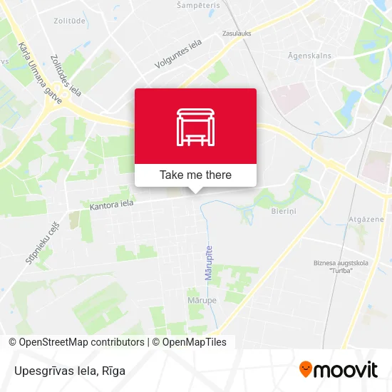 Карта Upesgrīvas Iela