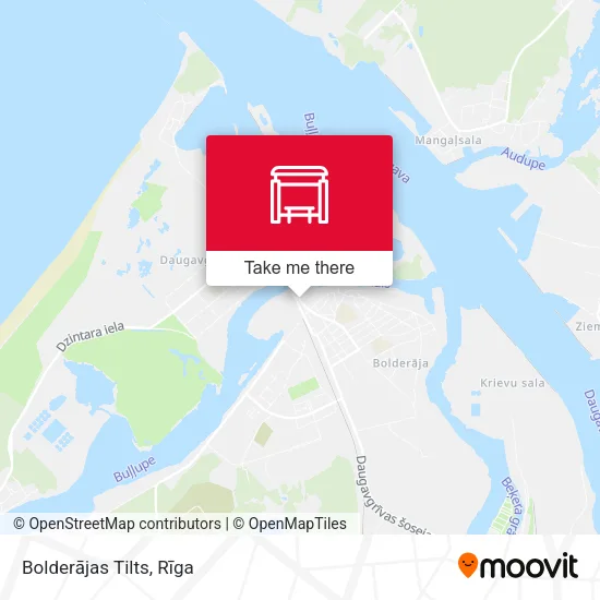 Карта Bolderājas Tilts