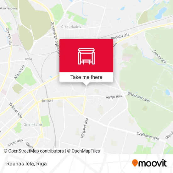 Карта Raunas Iela