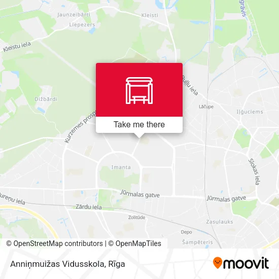 Карта Anniņmuižas Vidusskola