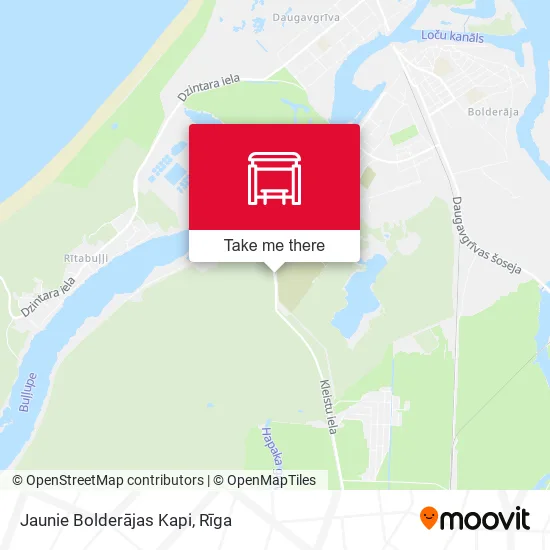 Карта Jaunie Bolderājas Kapi