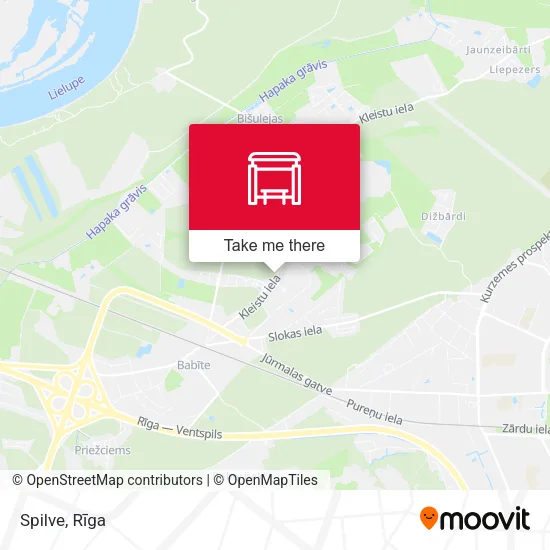 Карта Spilve