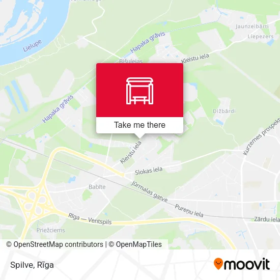 Карта Spilve