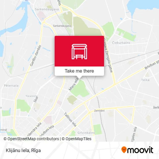 Карта Klijānu Iela