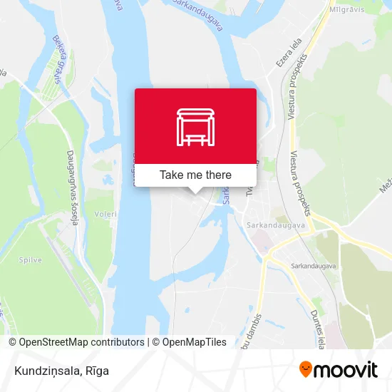 Карта Kundziņsala