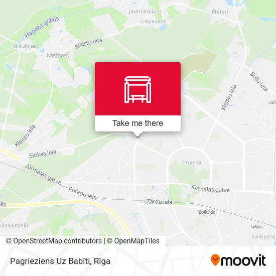 Карта Pagrieziens Uz Babīti
