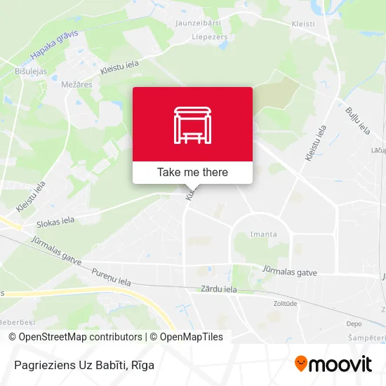 Карта Pagrieziens Uz Babīti