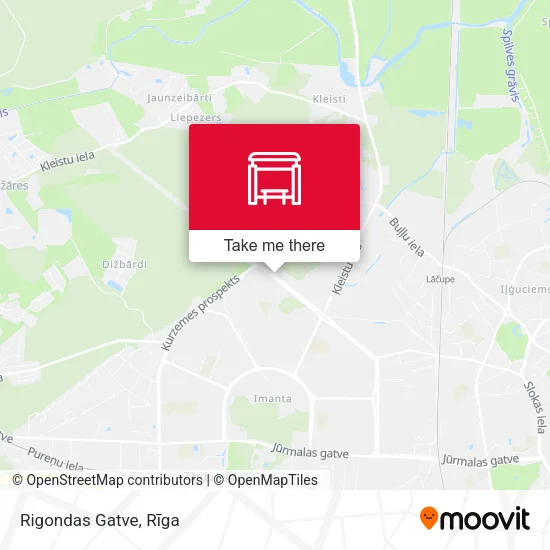Карта Rigondas Gatve