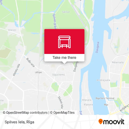 Карта Spilves Iela