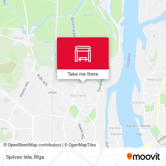 Карта Spilves Iela