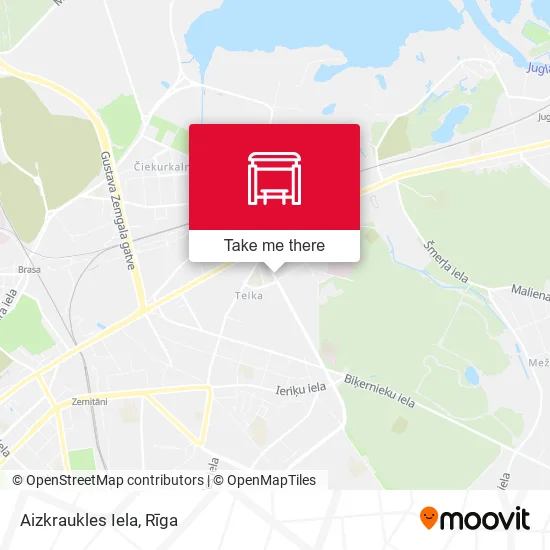 Карта Aizkraukles Iela