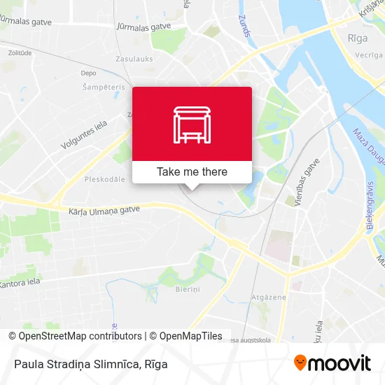 Paula Stradiņa Slimnīca map