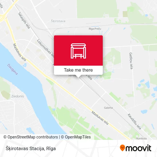 Карта Šķirotavas Stacija