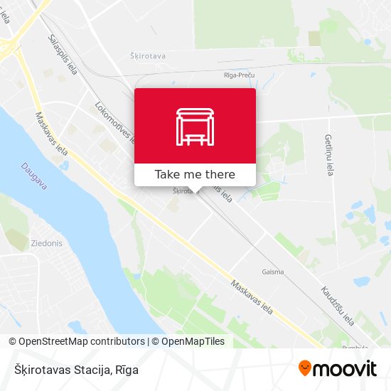 Šķirotavas Stacija map