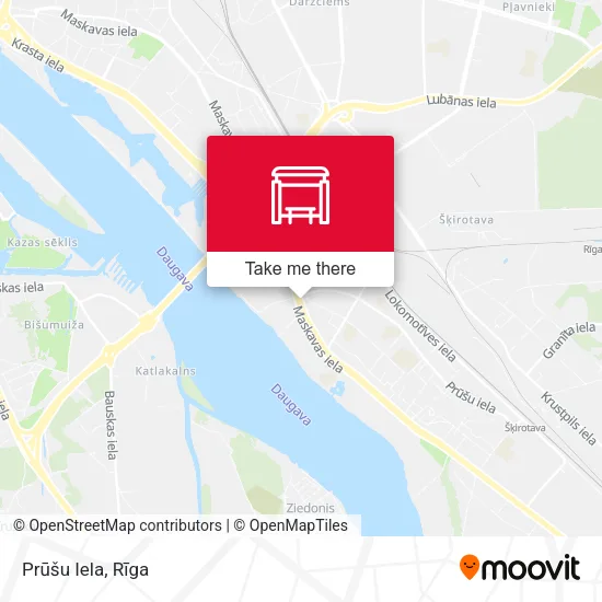 Карта Prūšu Iela