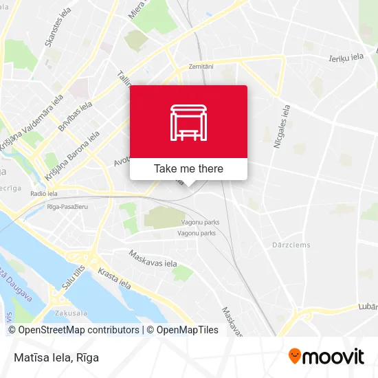 Карта Matīsa Iela