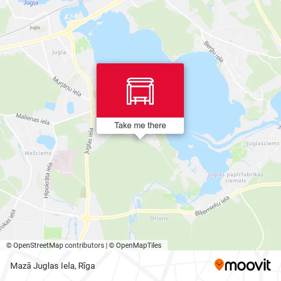 Карта Mazā Juglas Iela