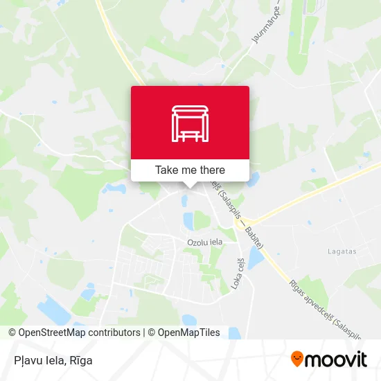 Карта Pļavu Iela