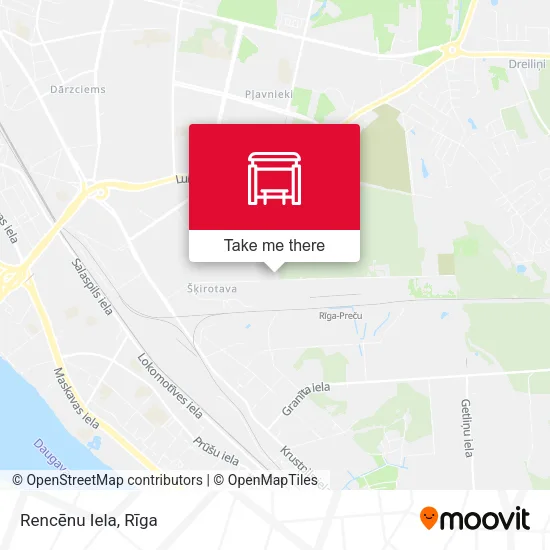 Карта Rencēnu Iela
