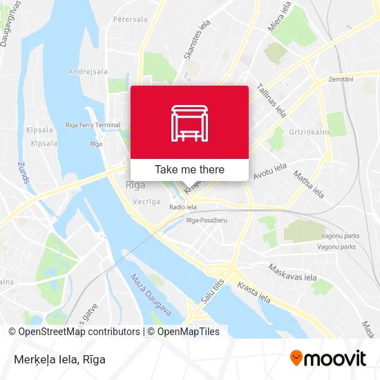 Карта Merķeļa Iela