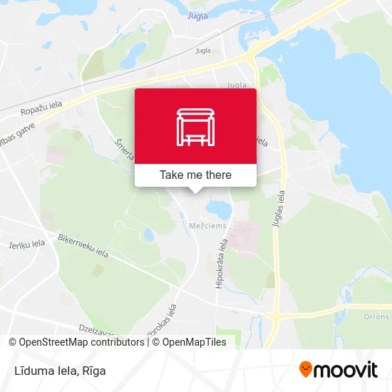 Карта Līduma Iela
