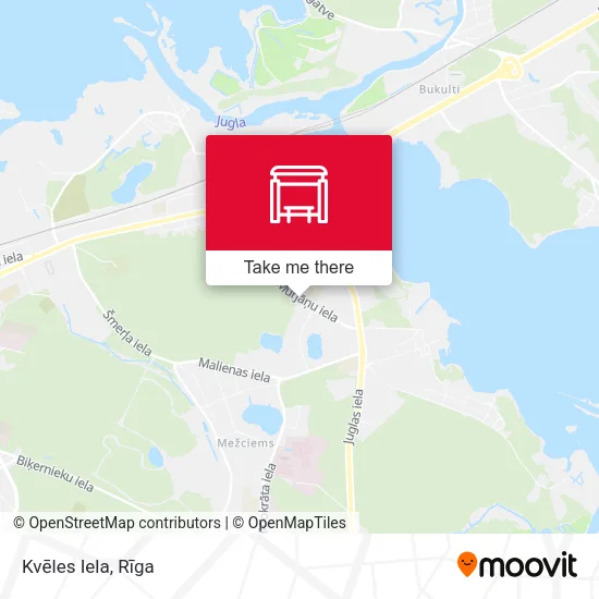 Карта Kvēles Iela