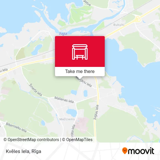 Карта Kvēles Iela