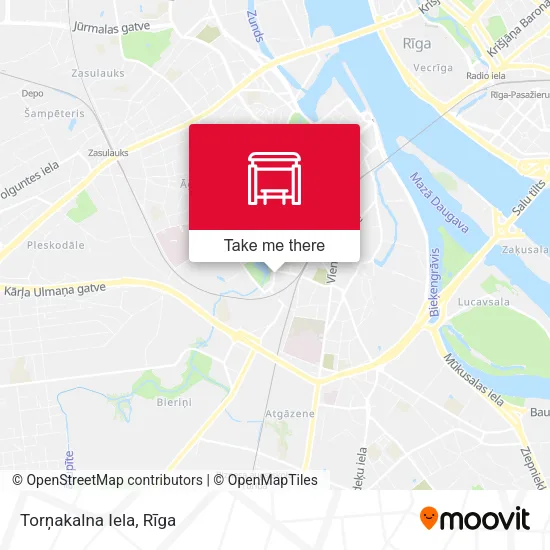 Карта Torņakalna Iela