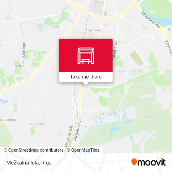 Карта Mežkalna Iela
