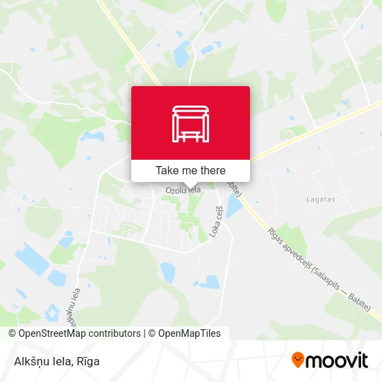 Карта Alkšņu Iela