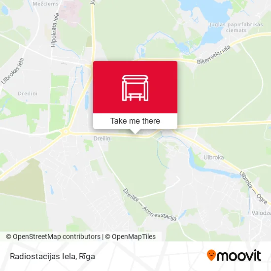 Карта Radiostacijas Iela